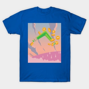 Retro Boomerang Sports Fans Boomerang T-Shirt